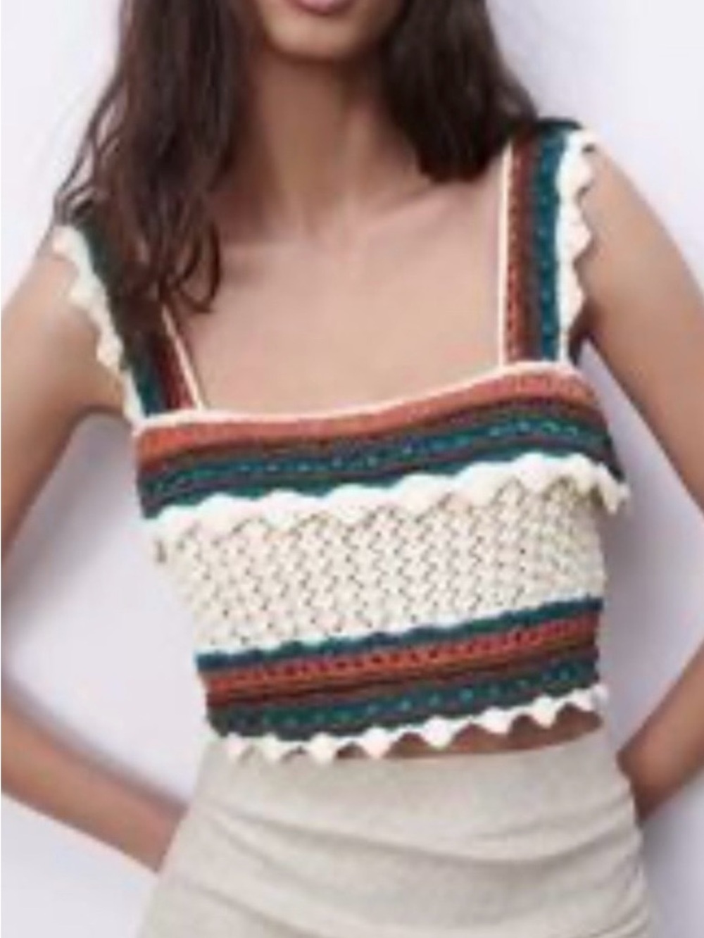 Zara crochet top
